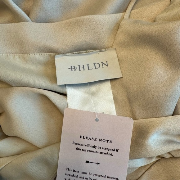 BHLDN - NWT Freya Satin Charmeuse Formal Bridesmaid Maxi Dress Sz 4 - Picture 9 of 12